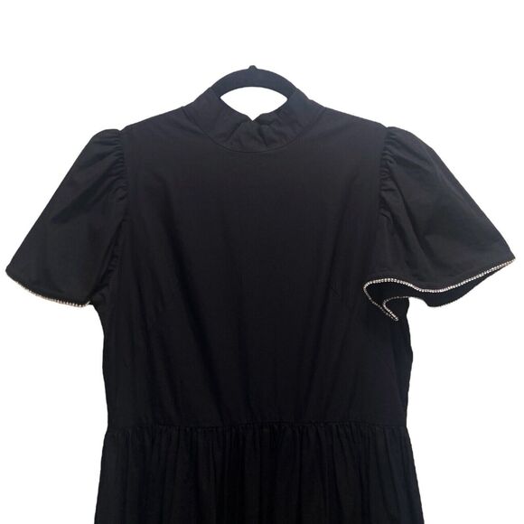 NWT Rhode Heidi Black Rhinestone Maxi Dress Size 4 - Picture 6 of 12